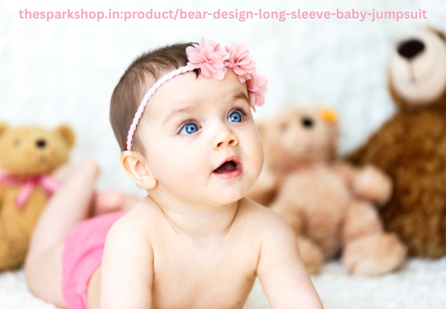 thesparkshop.in:product/bear-design-long-sleeve-baby-jumpsuit
